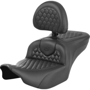 SADDLEMEN Roadsofa™ Seat - with Backrest - Honeycomb - FLTR/FLHX '23-'24 823-07-189B0