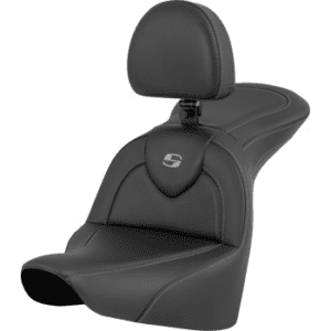 SADDLEMEN RoadSofa™ Seat - Carbon Fiber - with Driver Backrest - FLFB/FXBR '18-'24 818-27-185BR